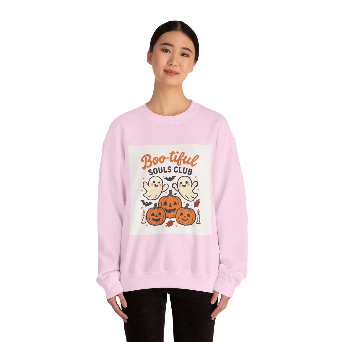 Boo-tiful Souls Club Unisex Crewneck Sweatshirt, Halloween Sweater, Fall Apparel