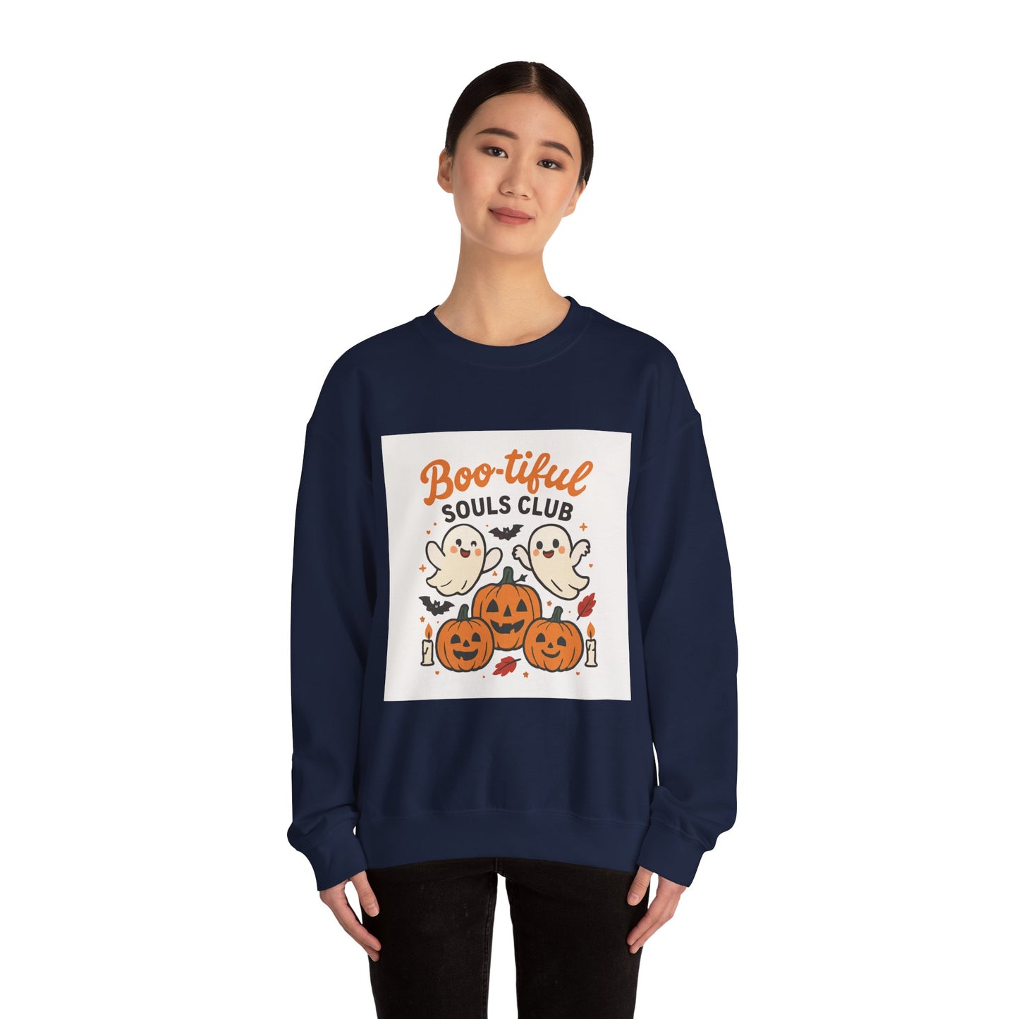 Boo-tiful Souls Club Unisex Crewneck Sweatshirt, Halloween Sweater, Fall Apparel