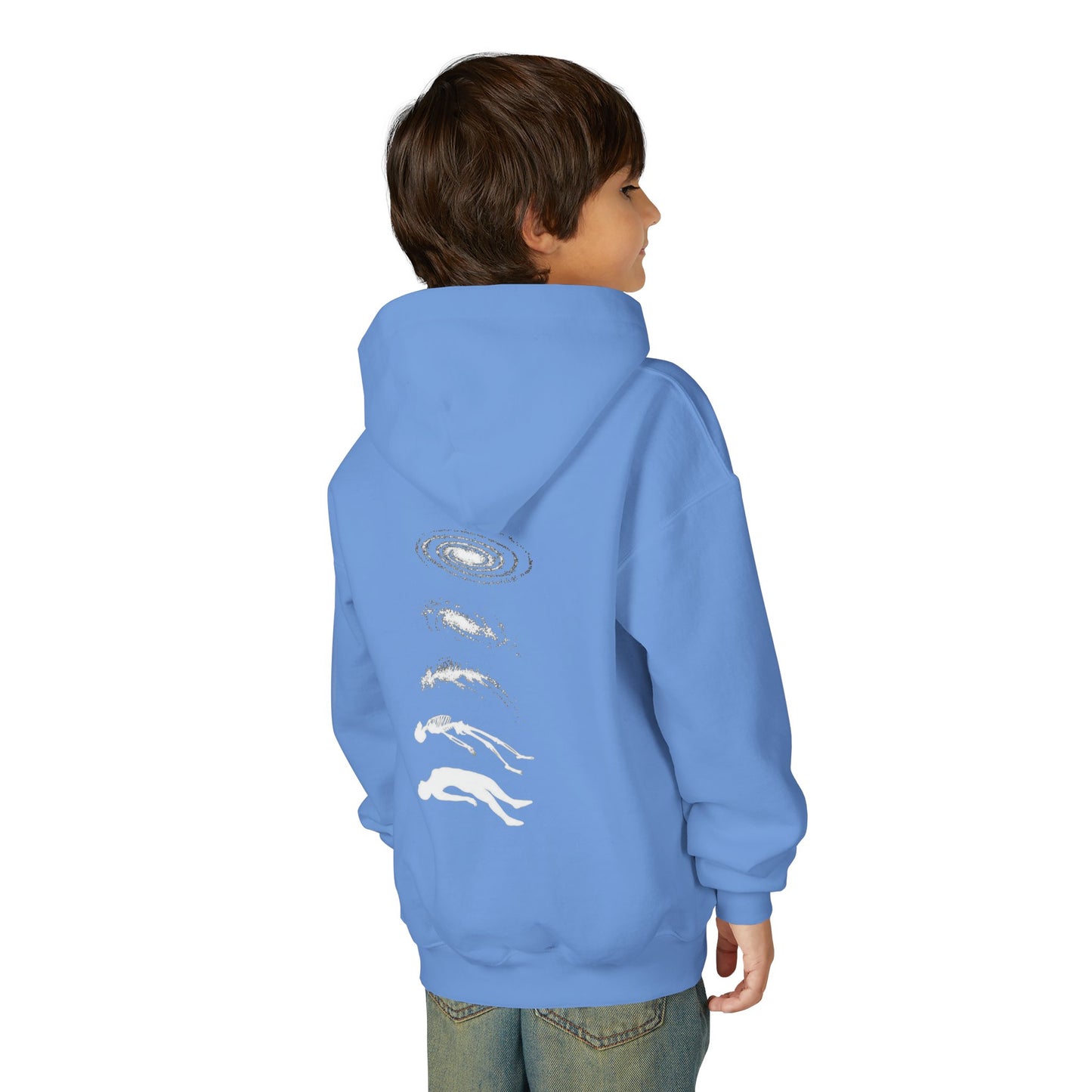 Galactic Evolution Youth Hoodie - Space Lover Gift, Cosmic Sweatshirt, Astronomy Apparel, Unique Gift for Kids, Trendy Hoodie