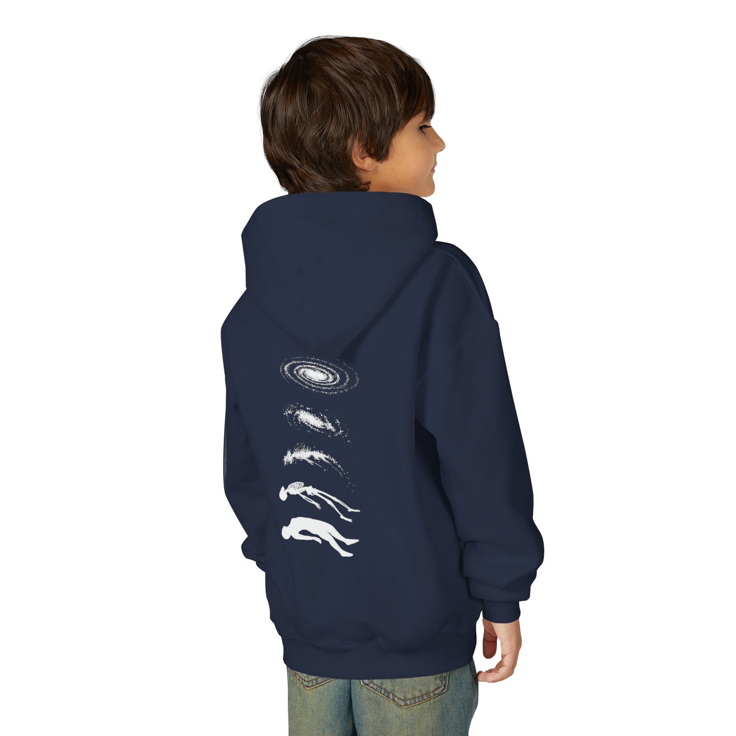 Galactic Evolution Youth Hoodie - Space Lover Gift, Cosmic Sweatshirt, Astronomy Apparel, Unique Gift for Kids, Trendy Hoodie