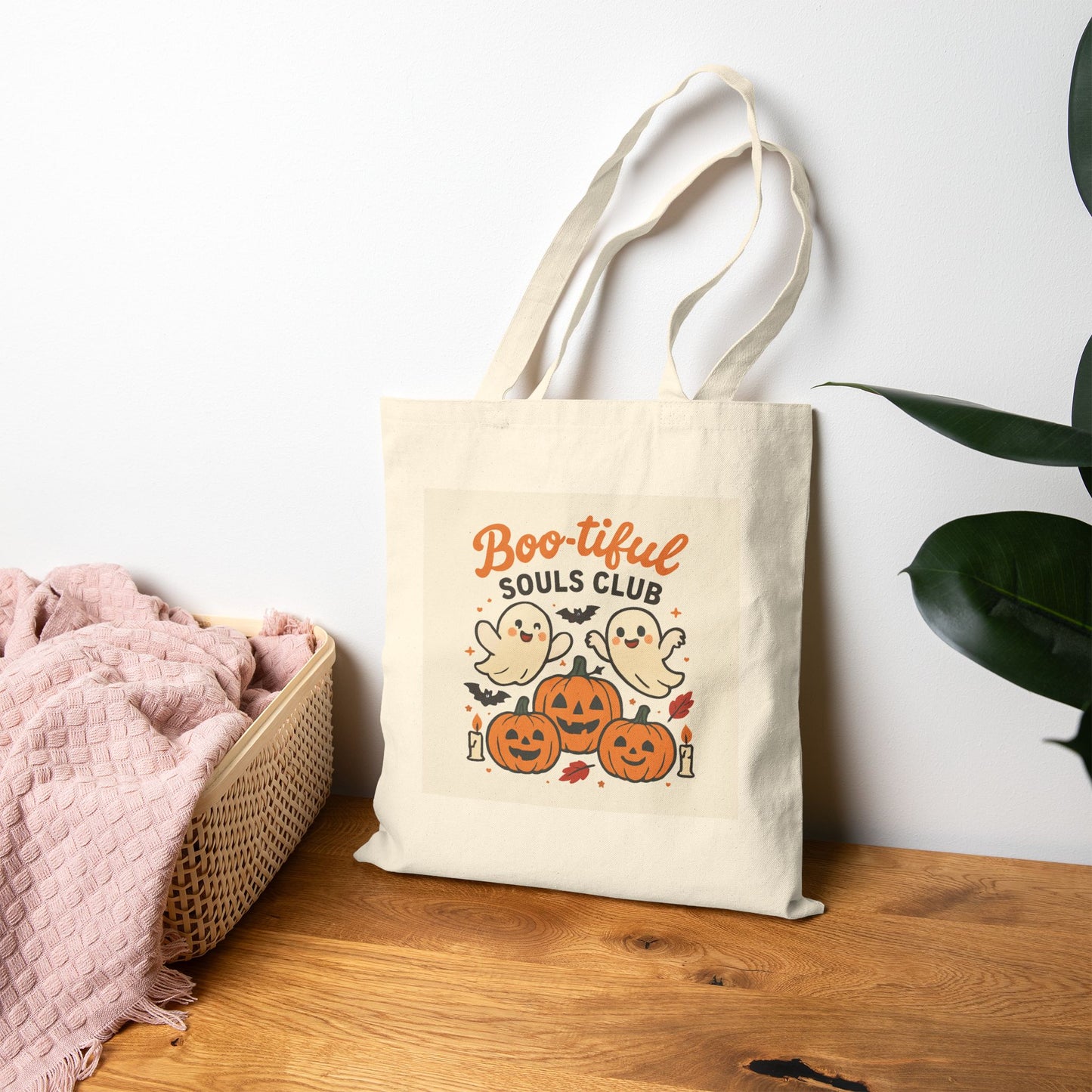 Boo-tiful Souls Club Cotton Canvas Tote Bag