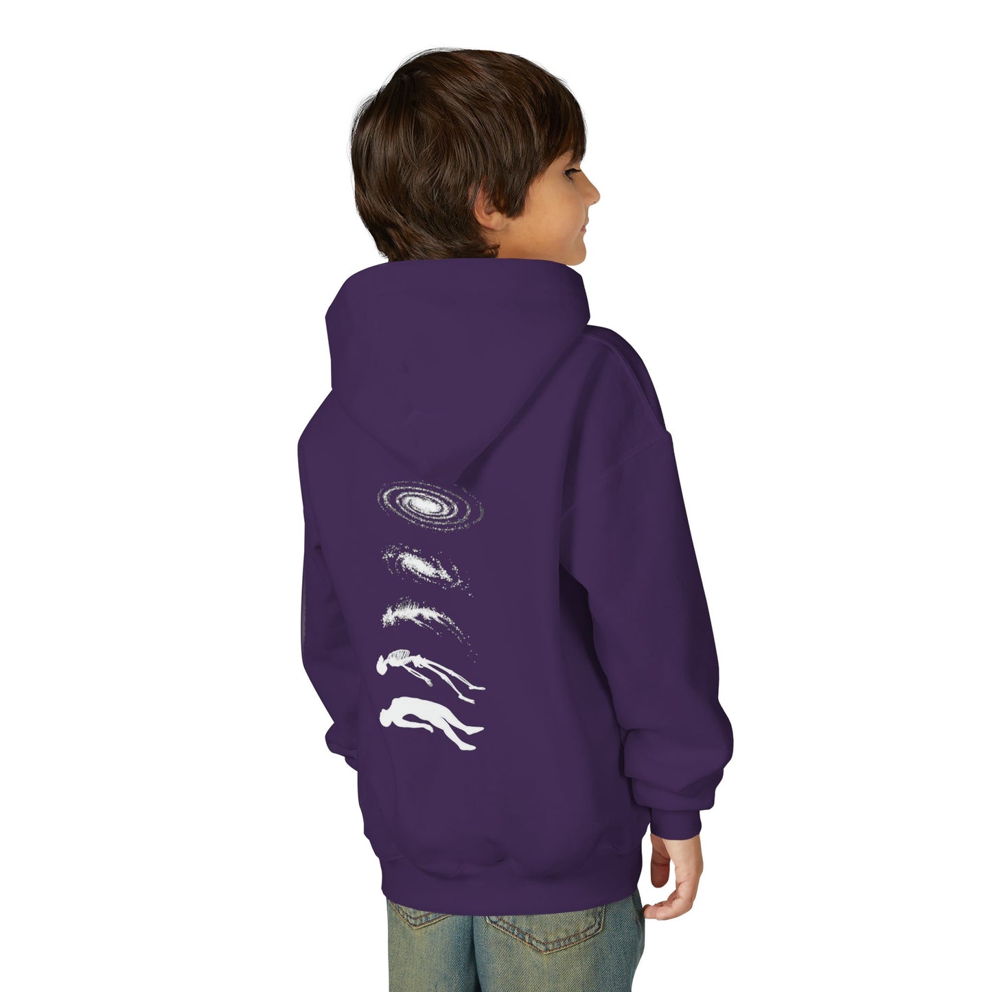 Galactic Evolution Youth Hoodie - Space Lover Gift, Cosmic Sweatshirt, Astronomy Apparel, Unique Gift for Kids, Trendy Hoodie