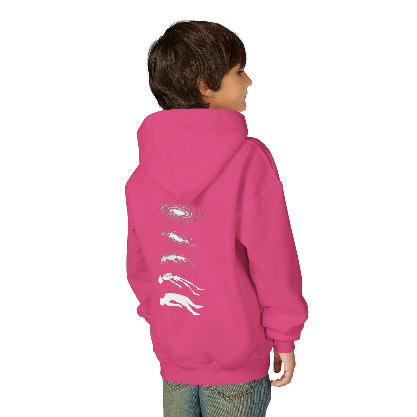 Galactic Evolution Youth Hoodie - Space Lover Gift, Cosmic Sweatshirt, Astronomy Apparel, Unique Gift for Kids, Trendy Hoodie