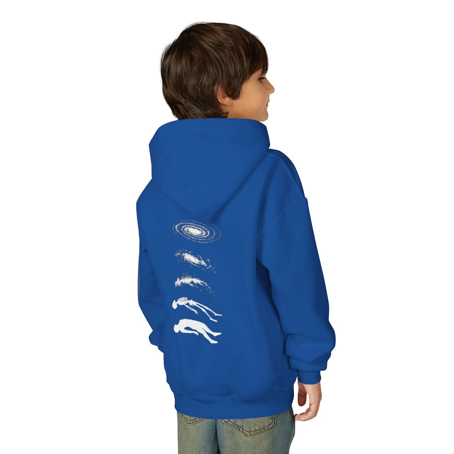Galactic Evolution Youth Hoodie - Space Lover Gift, Cosmic Sweatshirt, Astronomy Apparel, Unique Gift for Kids, Trendy Hoodie