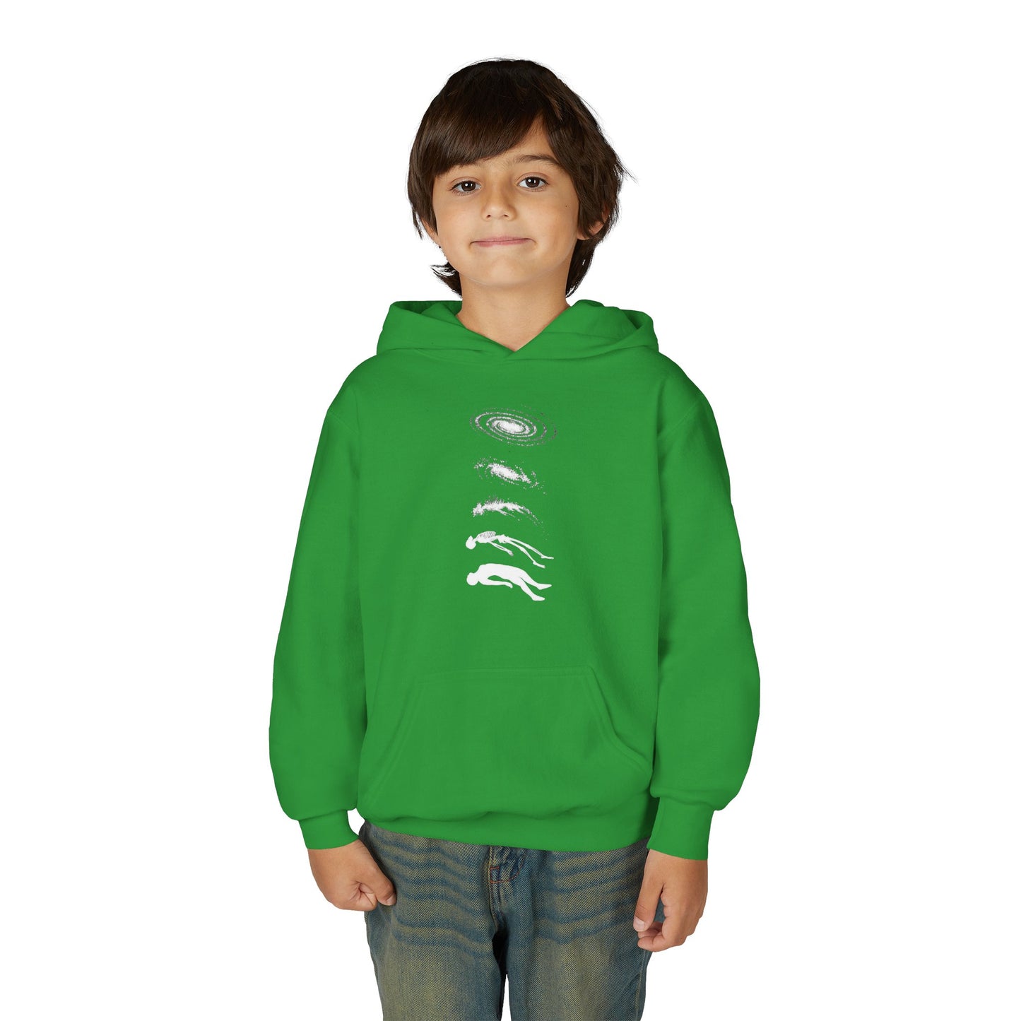 Galactic Evolution Youth Hoodie - Space Lover Gift, Cosmic Sweatshirt, Astronomy Apparel, Unique Gift for Kids, Trendy Hoodie