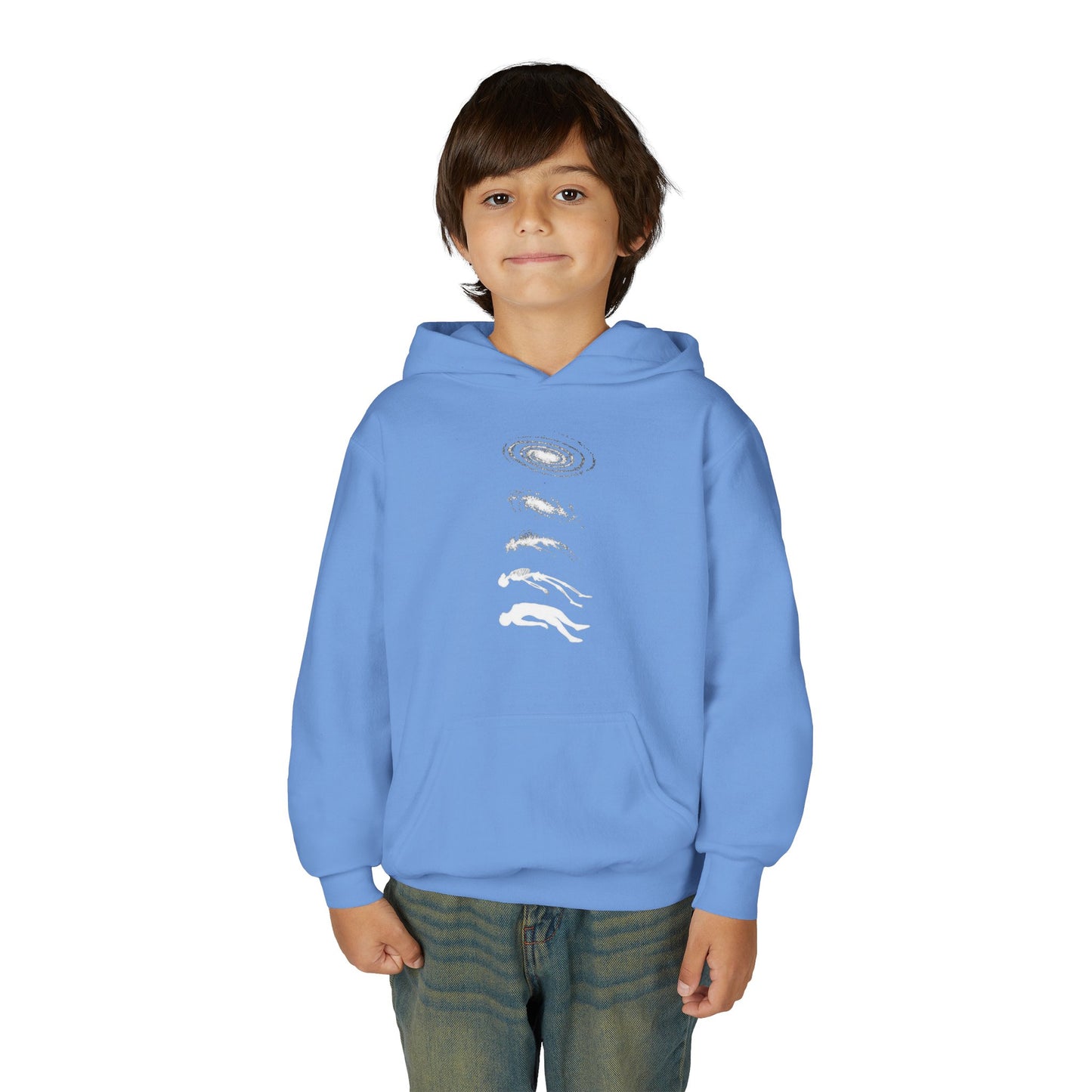 Galactic Evolution Youth Hoodie - Space Lover Gift, Cosmic Sweatshirt, Astronomy Apparel, Unique Gift for Kids, Trendy Hoodie