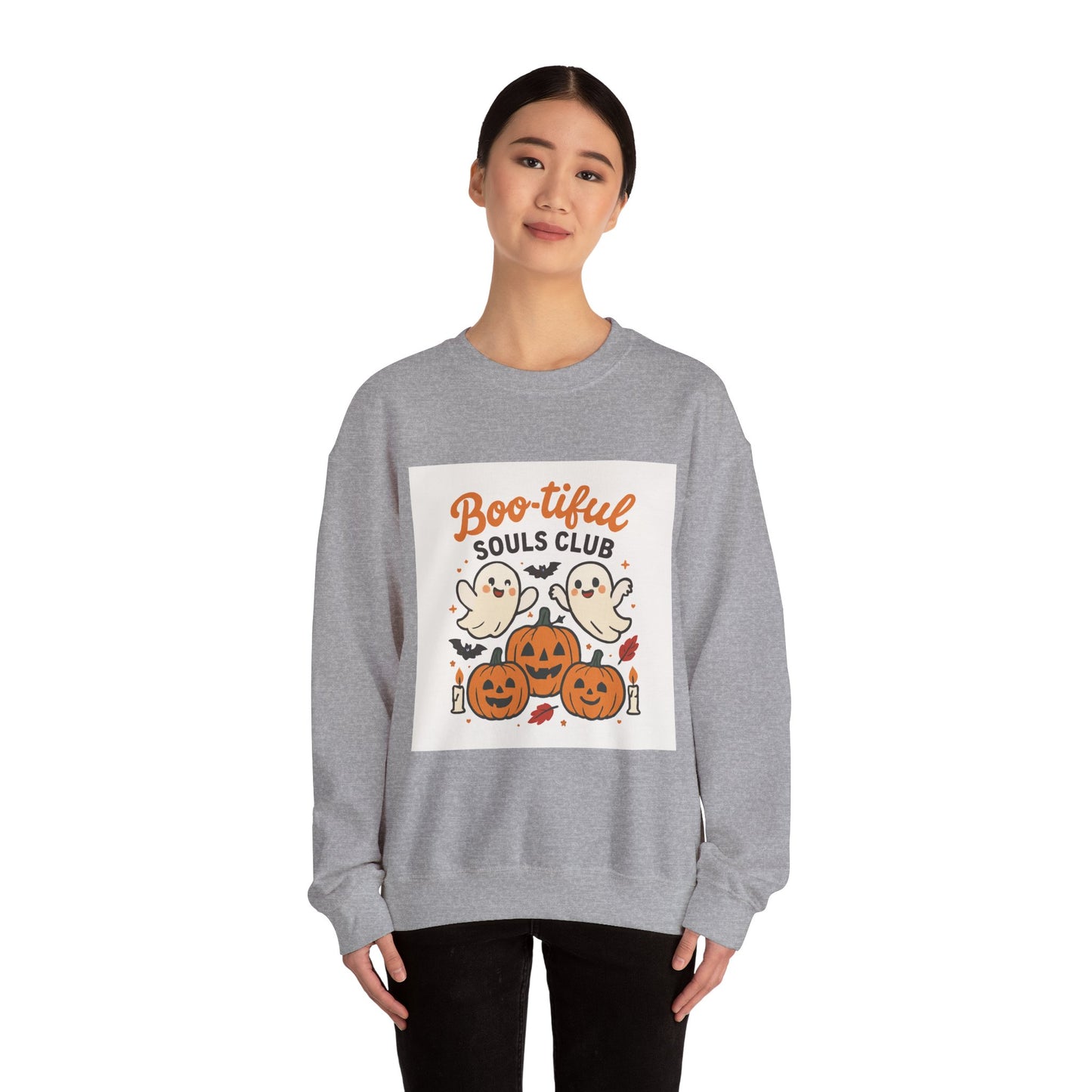 Boo-tiful Souls Club Unisex Crewneck Sweatshirt, Halloween Sweater, Fall Apparel