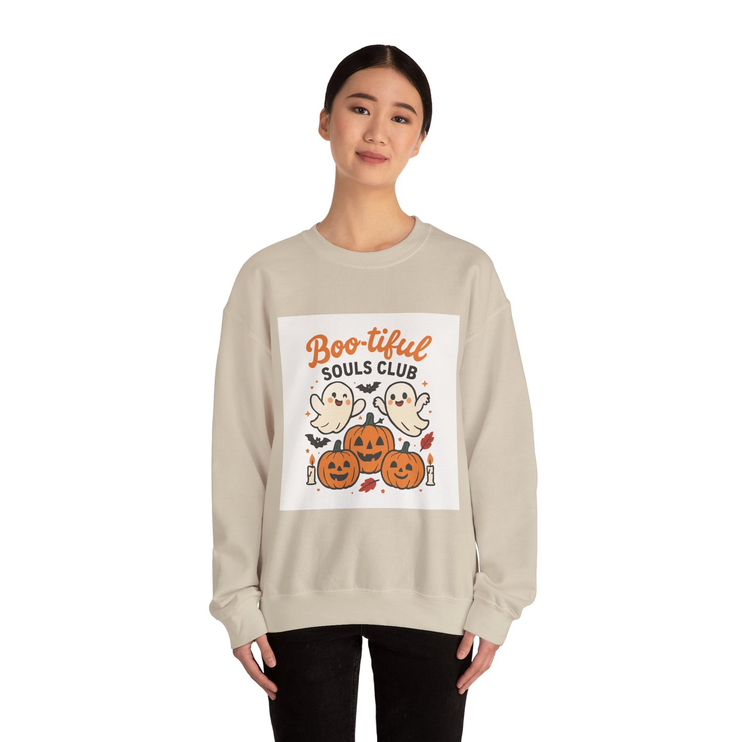Boo-tiful Souls Club Unisex Crewneck Sweatshirt, Halloween Sweater, Fall Apparel