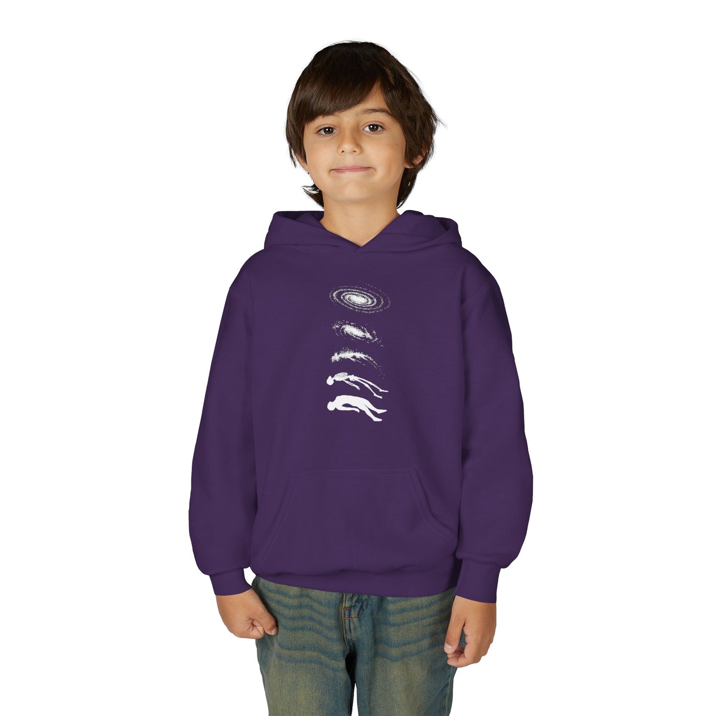 Galactic Evolution Youth Hoodie - Space Lover Gift, Cosmic Sweatshirt, Astronomy Apparel, Unique Gift for Kids, Trendy Hoodie