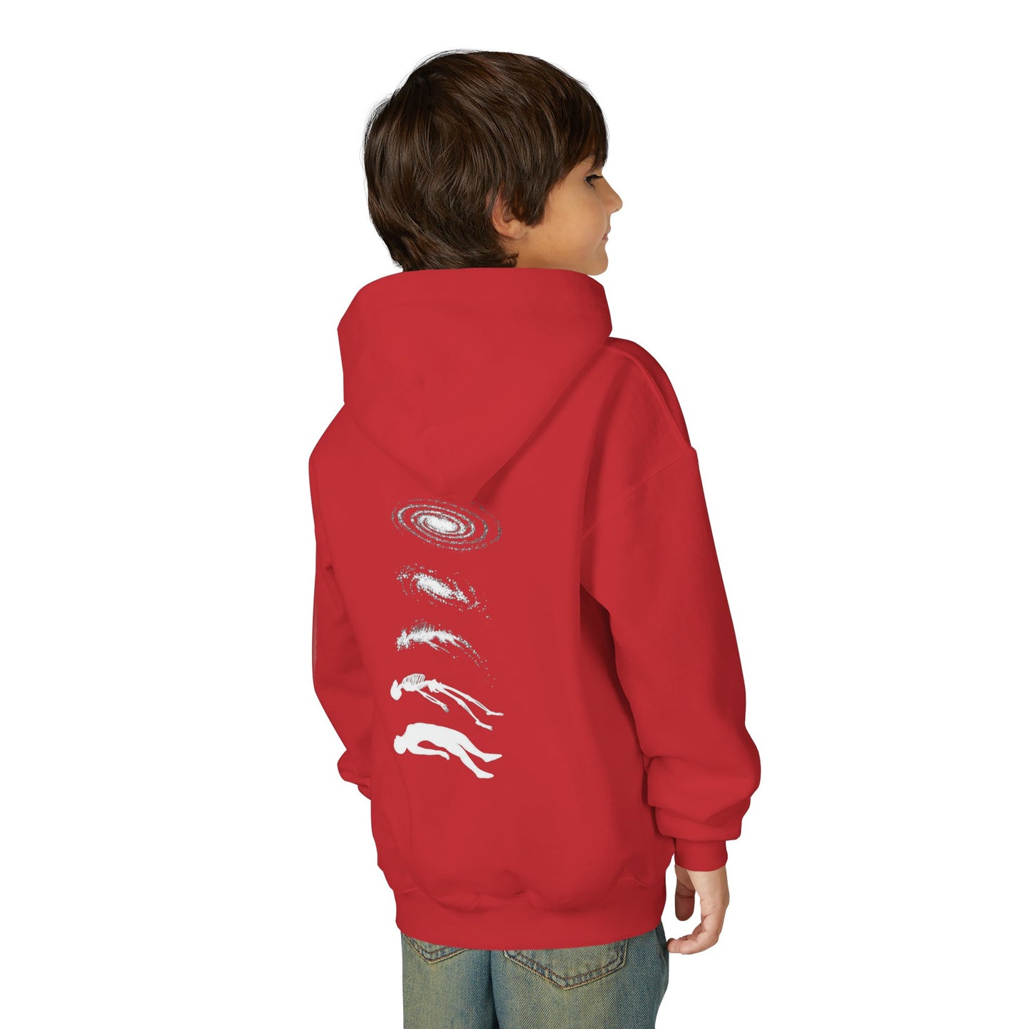 Galactic Evolution Youth Hoodie - Space Lover Gift, Cosmic Sweatshirt, Astronomy Apparel, Unique Gift for Kids, Trendy Hoodie