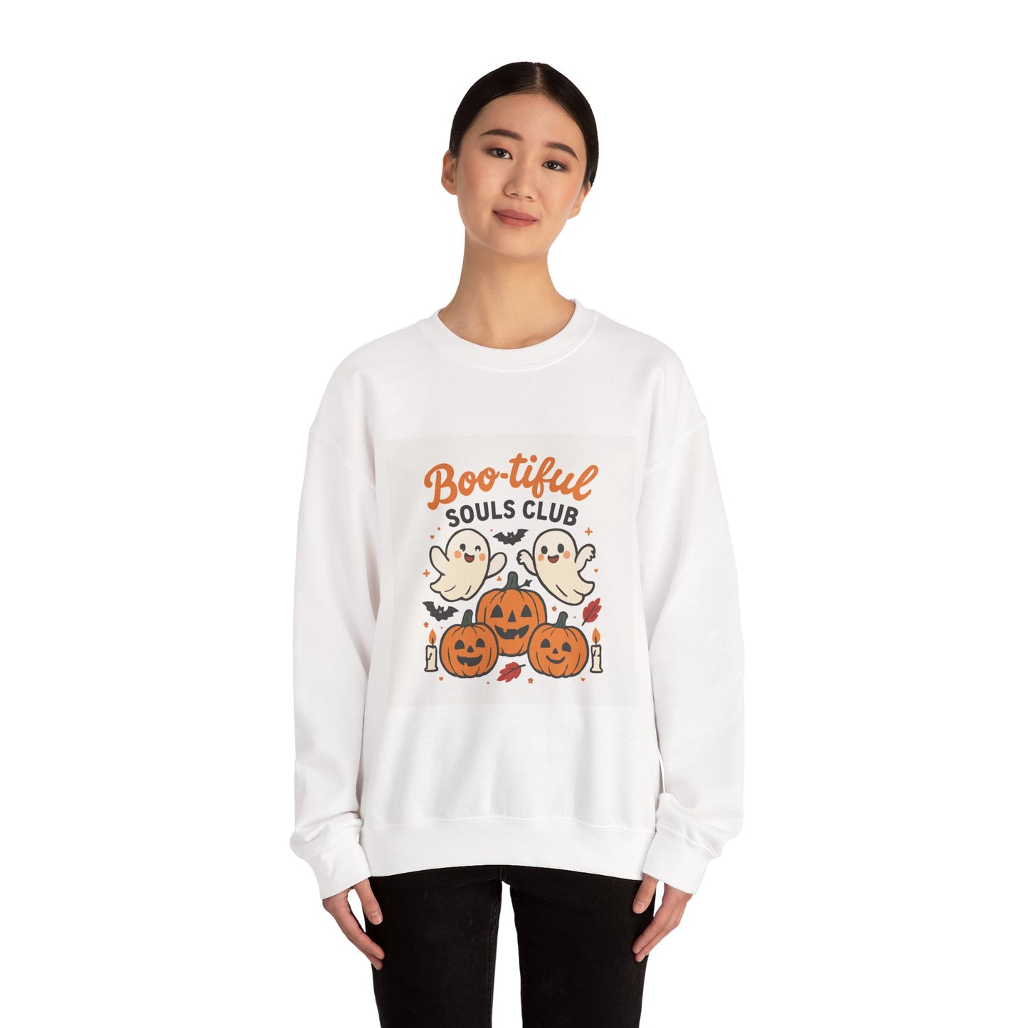 Boo-tiful Souls Club Unisex Crewneck Sweatshirt, Halloween Sweater, Fall Apparel