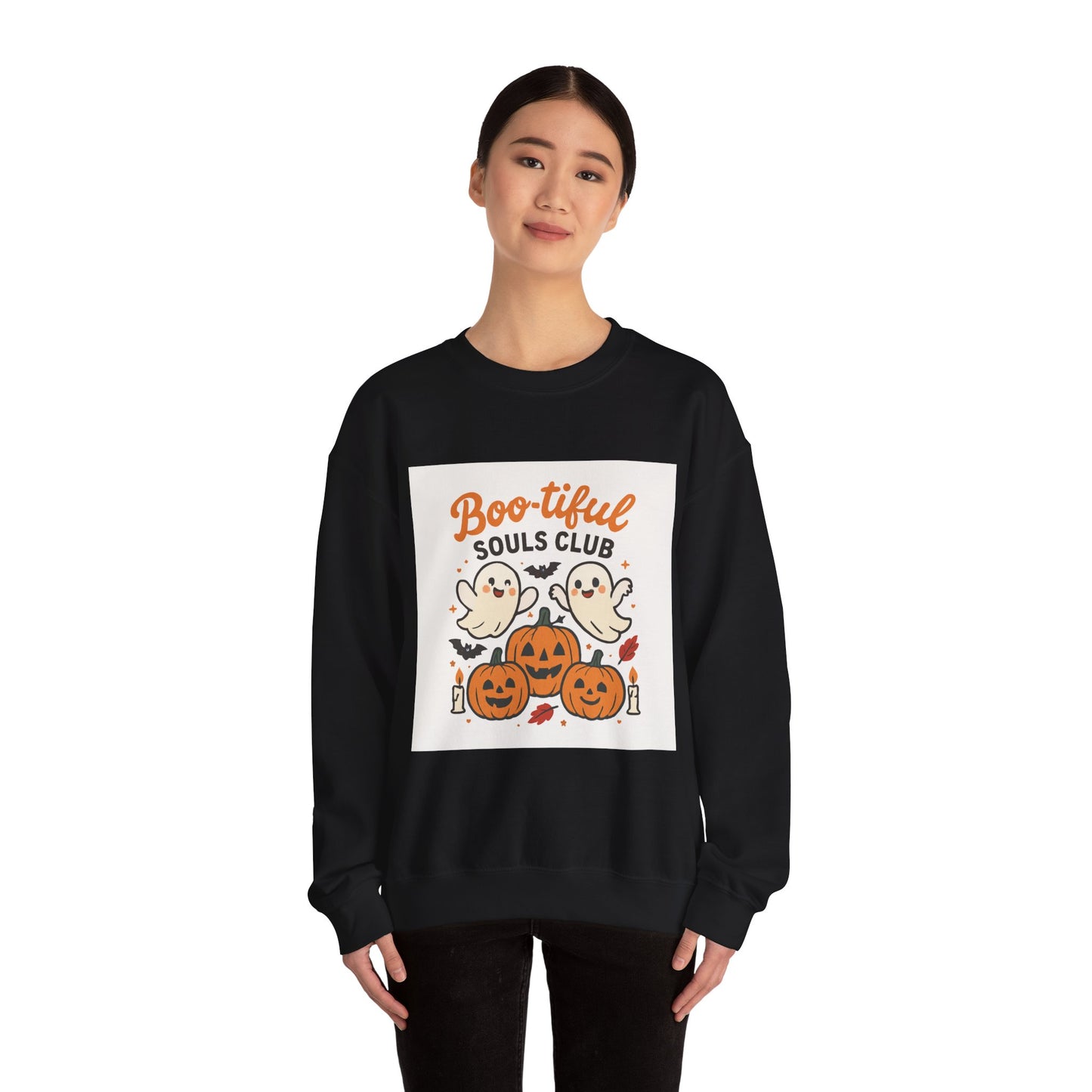 Boo-tiful Souls Club Unisex Crewneck Sweatshirt, Halloween Sweater, Fall Apparel