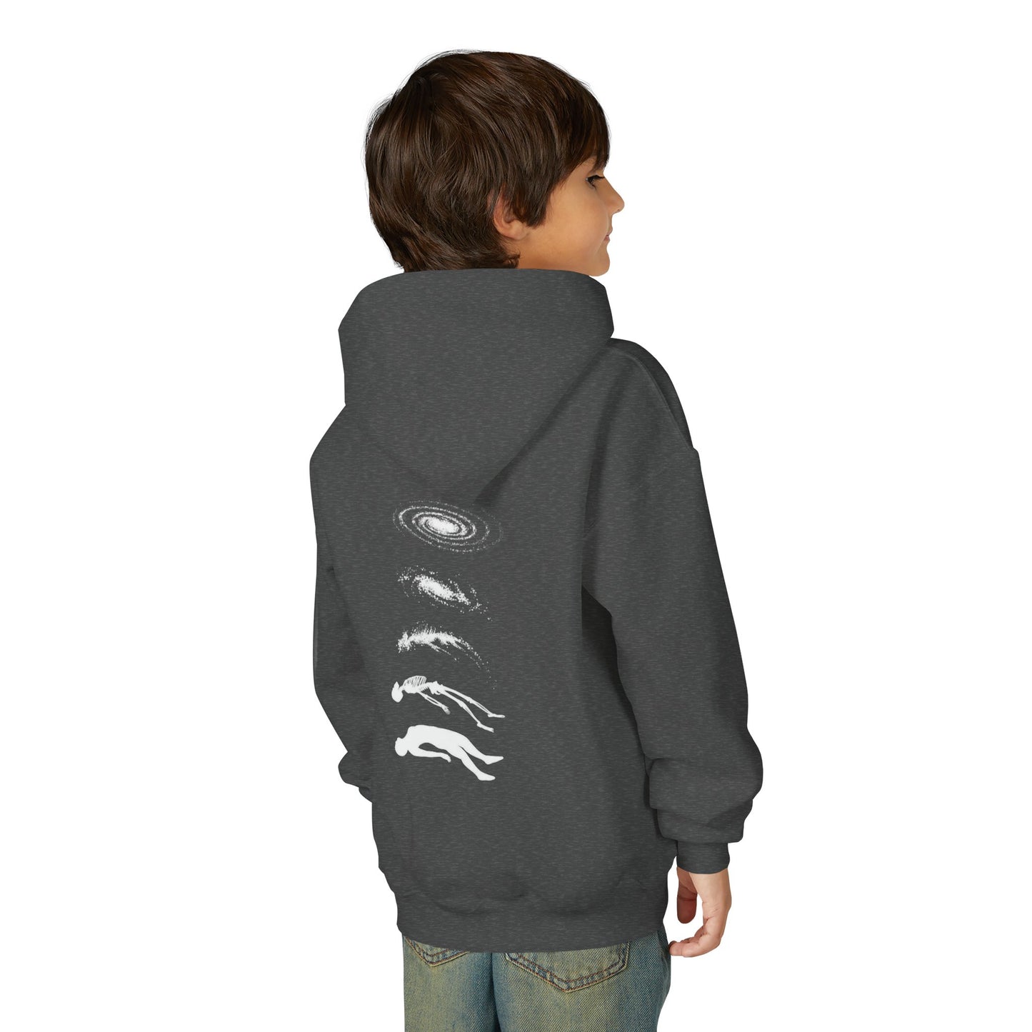 Galactic Evolution Youth Hoodie - Space Lover Gift, Cosmic Sweatshirt, Astronomy Apparel, Unique Gift for Kids, Trendy Hoodie