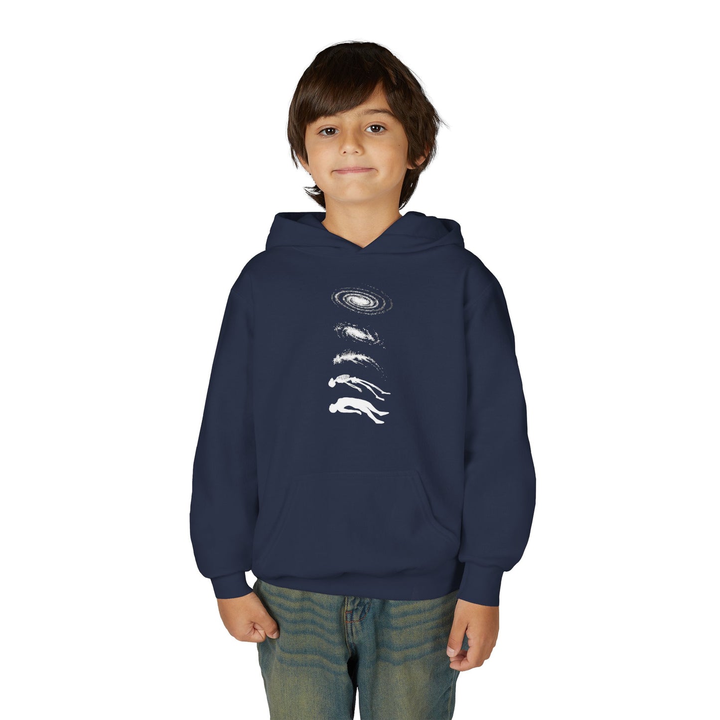 Galactic Evolution Youth Hoodie - Space Lover Gift, Cosmic Sweatshirt, Astronomy Apparel, Unique Gift for Kids, Trendy Hoodie