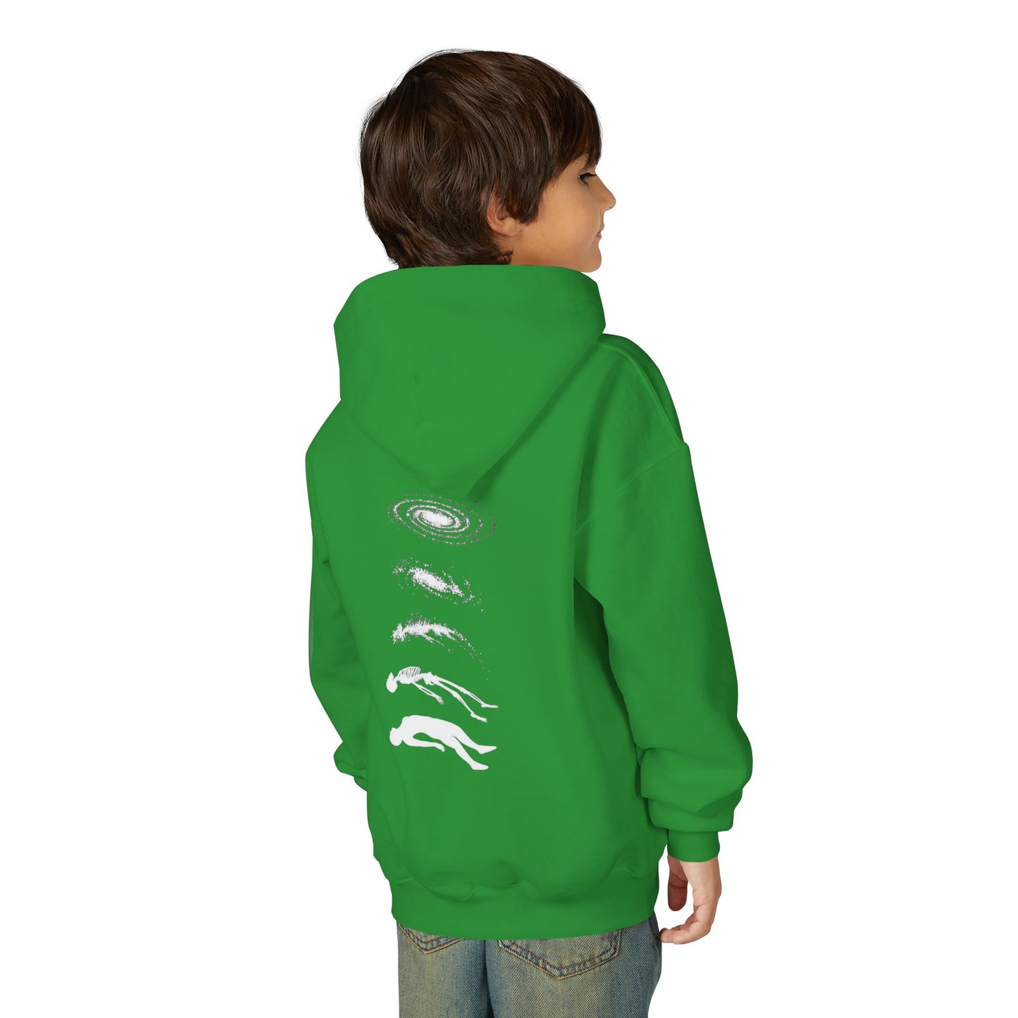 Galactic Evolution Youth Hoodie - Space Lover Gift, Cosmic Sweatshirt, Astronomy Apparel, Unique Gift for Kids, Trendy Hoodie
