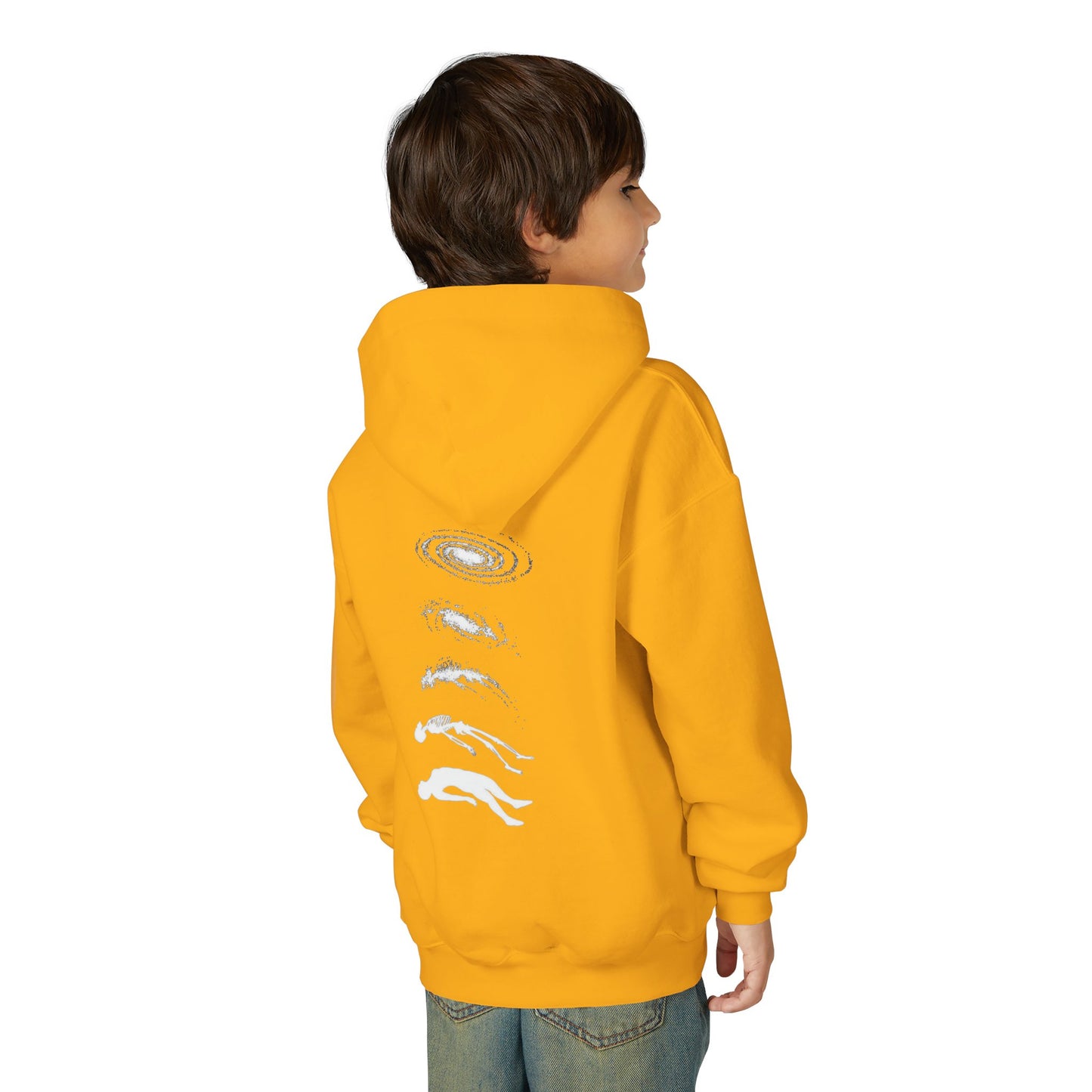 Galactic Evolution Youth Hoodie - Space Lover Gift, Cosmic Sweatshirt, Astronomy Apparel, Unique Gift for Kids, Trendy Hoodie