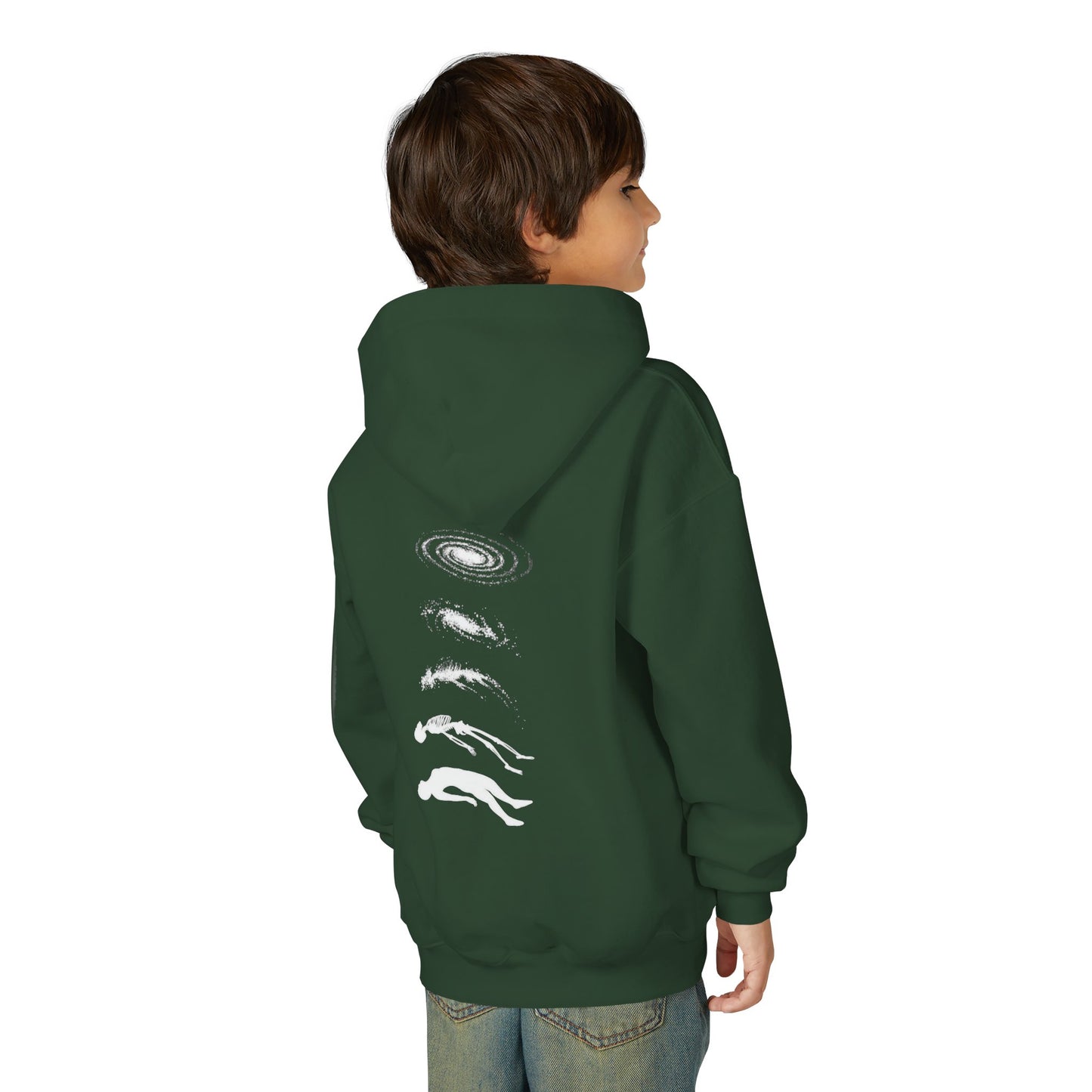 Galactic Evolution Youth Hoodie - Space Lover Gift, Cosmic Sweatshirt, Astronomy Apparel, Unique Gift for Kids, Trendy Hoodie